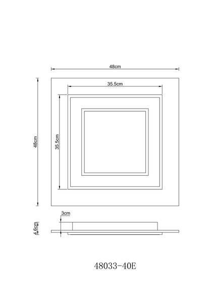 LED-Deckenleuchte Jayden Typ C - Acrylglas / Eisen - 1-flammig