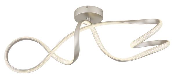 LED-Deckenleuchte Swirl - Eisen / Acrylglas - 1-flammig - Silber