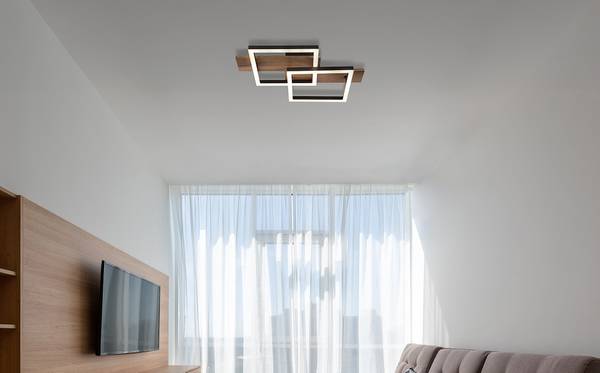 LED-Deckenleuchte Jeffry Typ A - Acrylglas / Eisen - 1-flammig