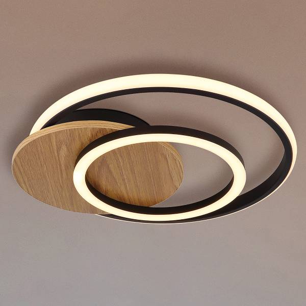LED-Deckenleuchte Julio - Acrylglas - 1-flammig - Braun