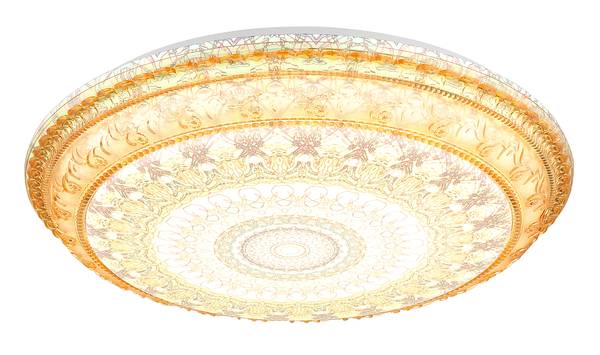 LED-Deckenleuchte Lazaro - Acrylglas / Eisen - 1-flammig - Braun