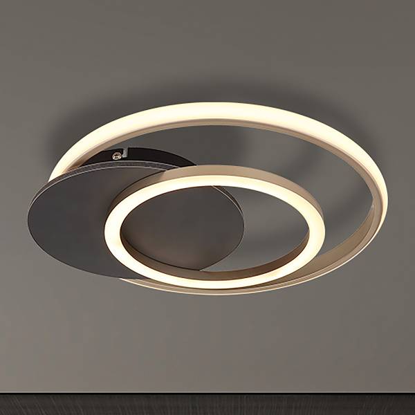 LED-Deckenleuchte Julio - Acrylglas - 1-flammig - Grau