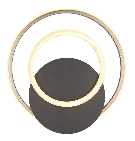 LED-Deckenleuchte Julio - Acrylglas - 1-flammig - Grau