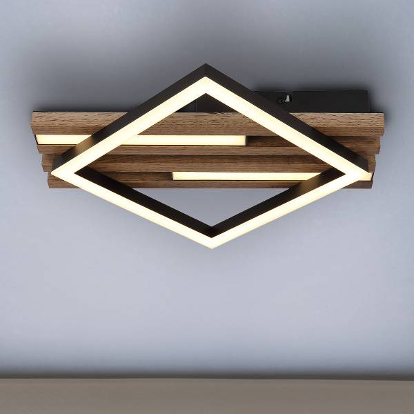 LED-Deckenleuchte Obrien Typ A - Acrylglas / Eisen - 1-flammig