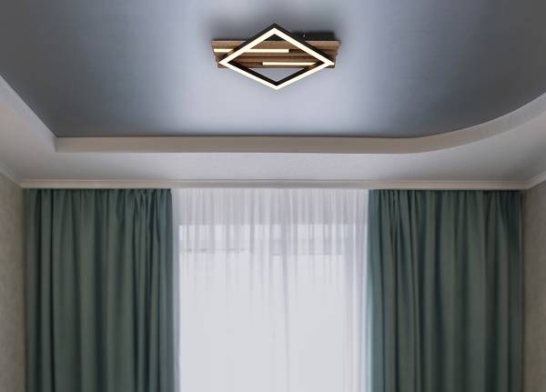 LED-Deckenleuchte Obrien Typ A - Acrylglas / Eisen - 1-flammig