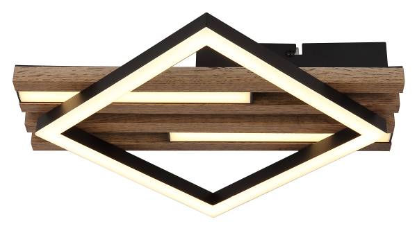 LED-Deckenleuchte Obrien Typ A - Acrylglas / Eisen - 1-flammig