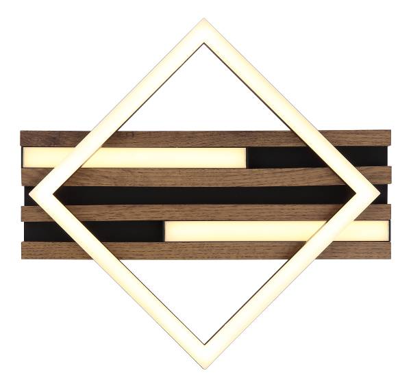 LED-Deckenleuchte Obrien Typ A - Acrylglas / Eisen - 1-flammig