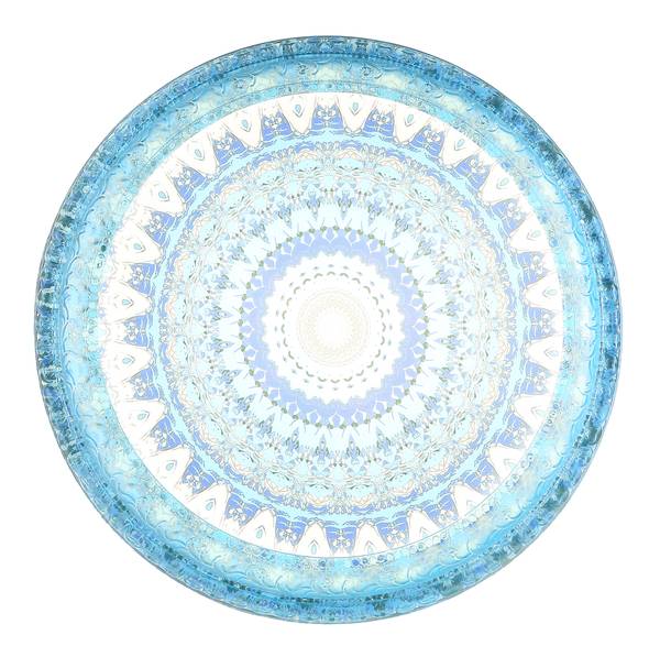 LED-Deckenleuchte Lazaro - Acrylglas / Eisen - 1-flammig - Blau