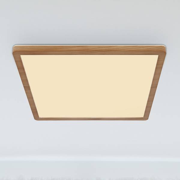 LED-Deckenleuchte Sapana - Acrylglas - 1-flammig - Braun - Breite: 42 cm