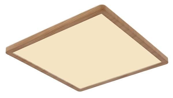 LED-Deckenleuchte Sapana - Acrylglas - 1-flammig - Braun - Breite: 42 cm