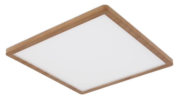 LED-Deckenleuchte Sapana - Acrylglas - 1-flammig - Braun - Breite: 42 cm