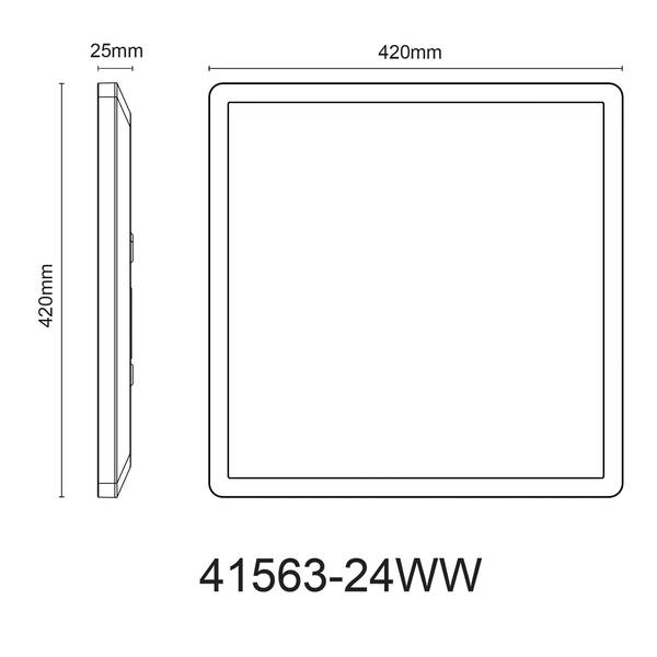 LED-Deckenleuchte Sapana - Acrylglas - 1-flammig - Braun - Breite: 42 cm