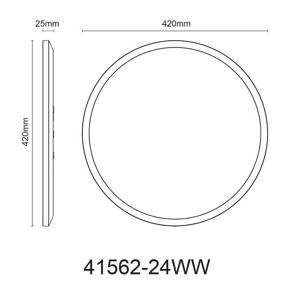 LED-Deckenleuchte Sapana rund - Acrylglas - 1-flammig - Braun - Durchmesser: 42 cm
