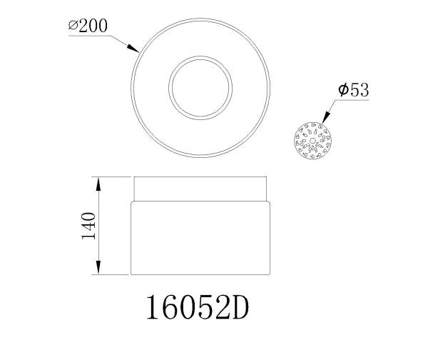 LED-Deckenleuchte Trenton - Opalglas / Eisen - 1-flammig