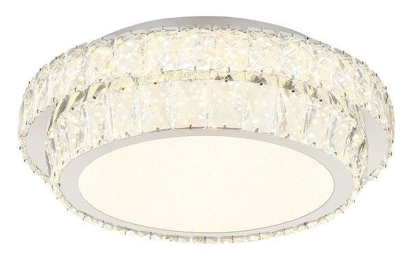 LED-Deckenleuchte Klara - Glas / Eisen - 1-flammig - Durchmesser: 40 cm