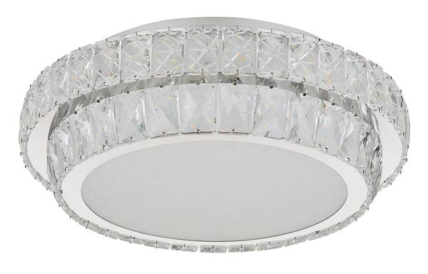 LED-Deckenleuchte Klara - Glas / Eisen - 1-flammig - Durchmesser: 40 cm