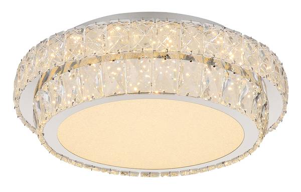 LED-Deckenleuchte Klara - Glas / Eisen - 1-flammig - Durchmesser: 40 cm