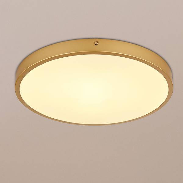 LED-Deckenleuchte Tibey rund - Acrylglas / Eisen - 1-flammig - Durchmesser: 35 cm