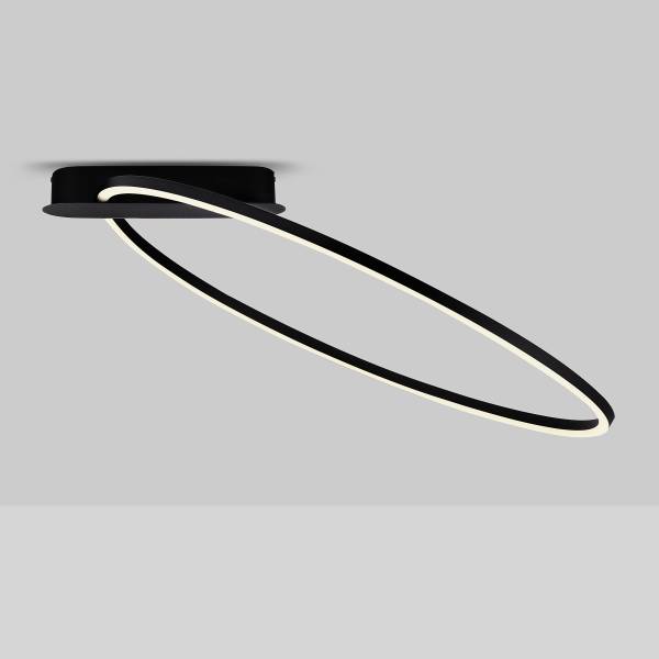 Deckenleuchte Kiklos - Aluminium - Schwarz