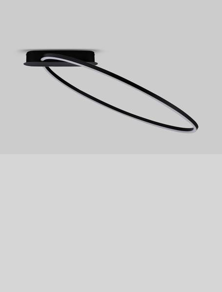 Deckenleuchte Kiklos - Aluminium - Schwarz