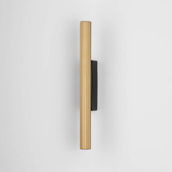 Wandleuchte Paron - Aluminium - Schwarz / Gold
