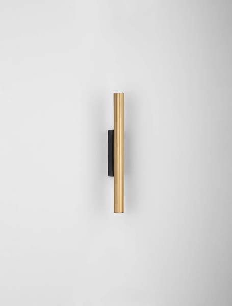 Wandleuchte Paron - Aluminium - Schwarz / Gold