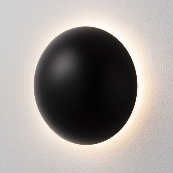 Wandleuchte Iona - Aluminium - Schwarz