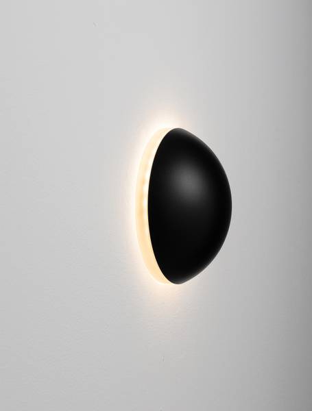 Wandleuchte Iona - Aluminium - Schwarz