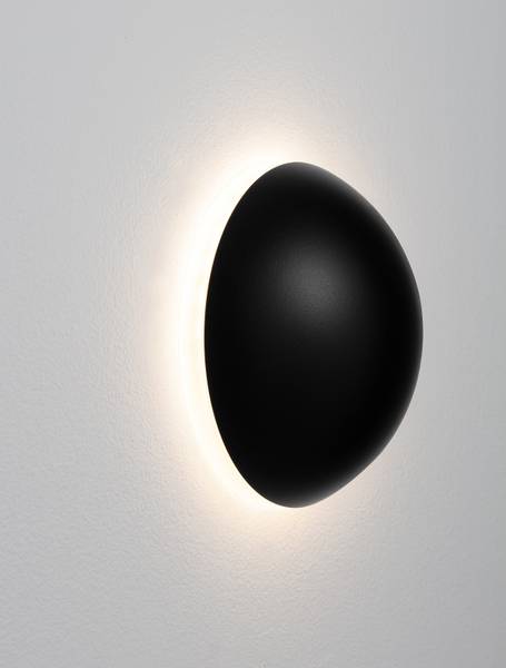 Wandleuchte Iona - Aluminium - Schwarz