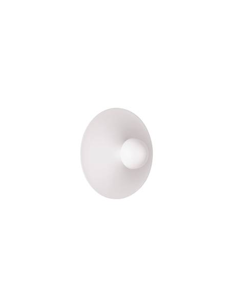 Wandleuchte Edem - Aluminium - Weiß