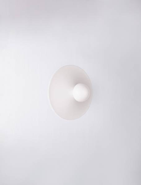 Wandleuchte Edem - Aluminium - Weiß