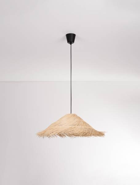 Pendelleuchte Alua - Rattan - Braun