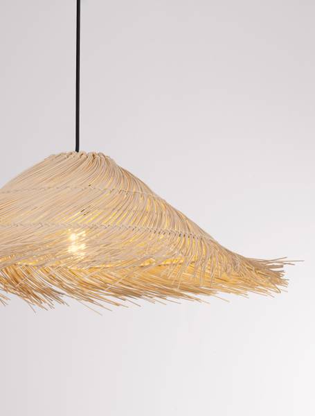 Pendelleuchte Alua - Rattan - Braun