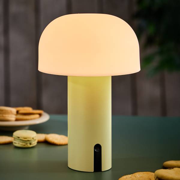 LED Outdoor-Leuchte MUSHROOM - Aluminium/Polypropylen - Gelb