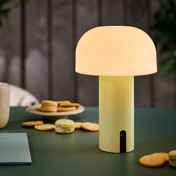 LED Outdoor-Leuchte MUSHROOM - Aluminium/Polypropylen - Gelb