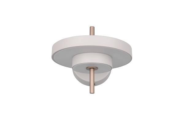 LED-Wandleuchte Keaton - Polycarbonat / Eisen - 1-flammig - Grau