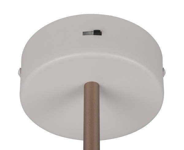 LED-Wandleuchte Keaton - Polycarbonat / Eisen - 1-flammig - Grau