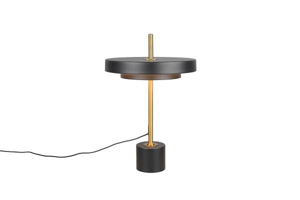 LED-Tischleuchte Keaton - Polycarbonat / Eisen - 1-flammig - Schwarz