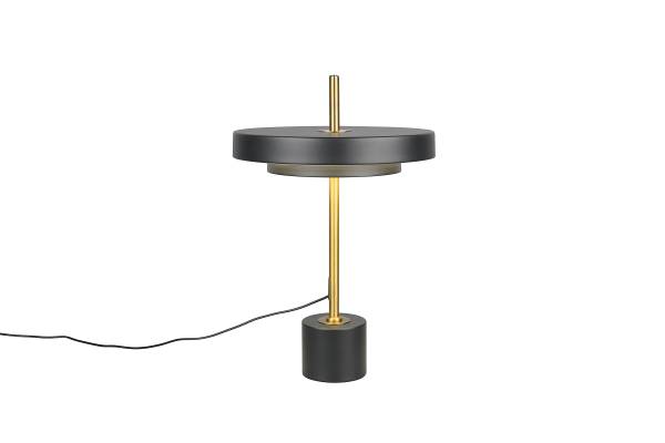 LED-Tischleuchte Keaton - Polycarbonat / Eisen - 1-flammig - Schwarz