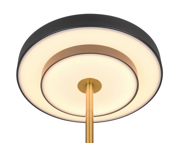 LED-Tischleuchte Keaton - Polycarbonat / Eisen - 1-flammig - Schwarz