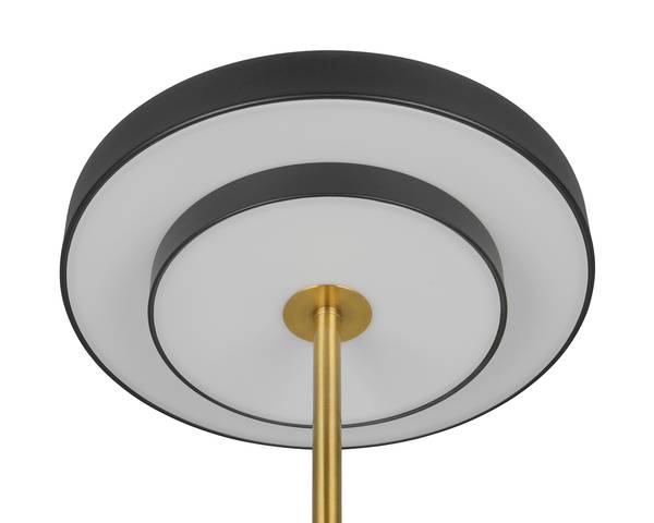 LED-Tischleuchte Keaton - Polycarbonat / Eisen - 1-flammig - Schwarz