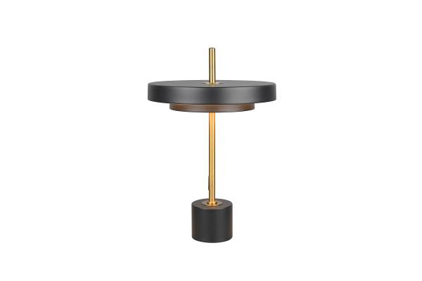 LED-Tischleuchte Keaton - Polycarbonat / Eisen - 1-flammig - Schwarz