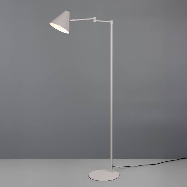 Stehleuchte Cosima - Eisen - 1-flammig - Lichtgrau