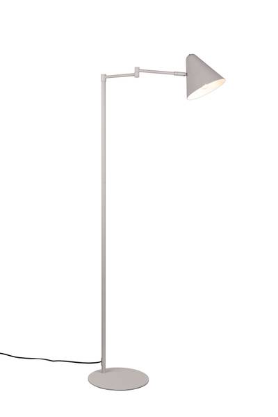 Stehleuchte Cosima - Eisen - 1-flammig - Lichtgrau