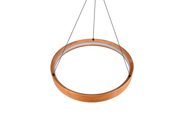 LED-Pendelleuchte Lynwood - Gummibaum teilmassiv / Eisen - 1-flammig