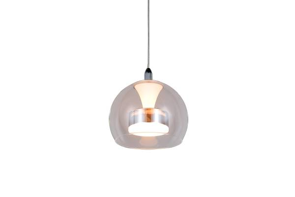 LED-Pendelleuchte Flynt - Klarglas / Eisen - Flammenanzahl: 1