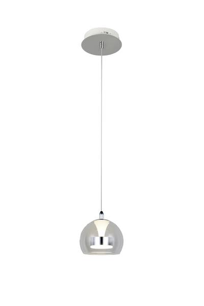 LED-Pendelleuchte Flynt - Klarglas / Eisen - Flammenanzahl: 1