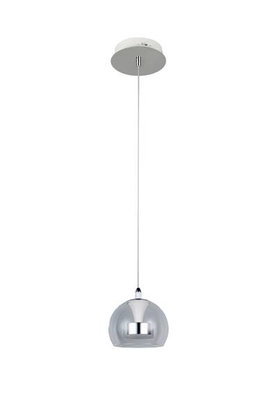 LED-Pendelleuchte Flynt - Klarglas / Eisen - Flammenanzahl: 1