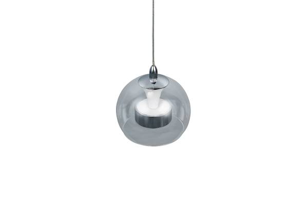 LED-Pendelleuchte Flynt - Klarglas / Eisen - Flammenanzahl: 1