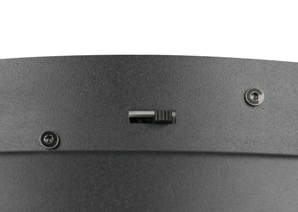 LED-Deckenleuchte Keaton - Polycarbonat / Eisen - 1-flammig - Schwarz